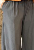Bennie Quirky Barrel Pant Coffee Bean Pin Stripe